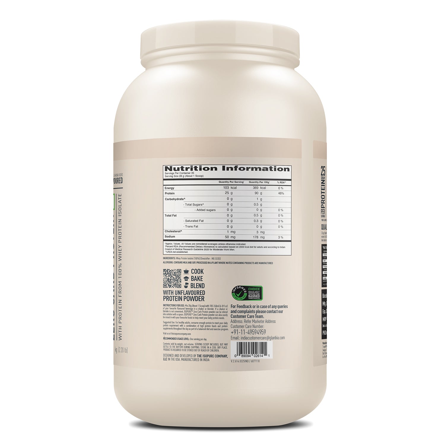 ISOPURE® Zero Carb 100% Whey Isolate Protein