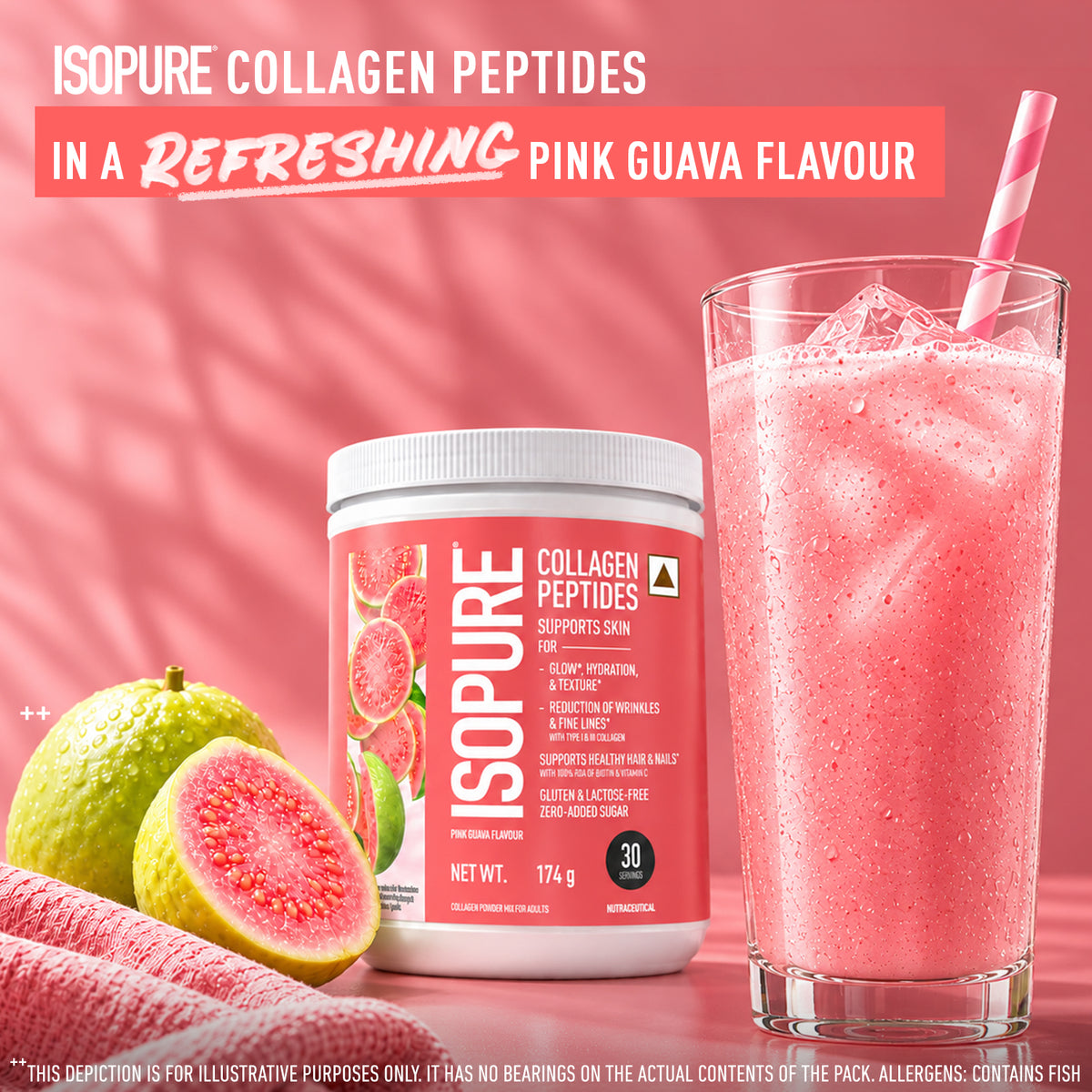 ISOPURE COLLAGEN WITH TYPE I & III MARINE COLLAGEN PEPTIDES