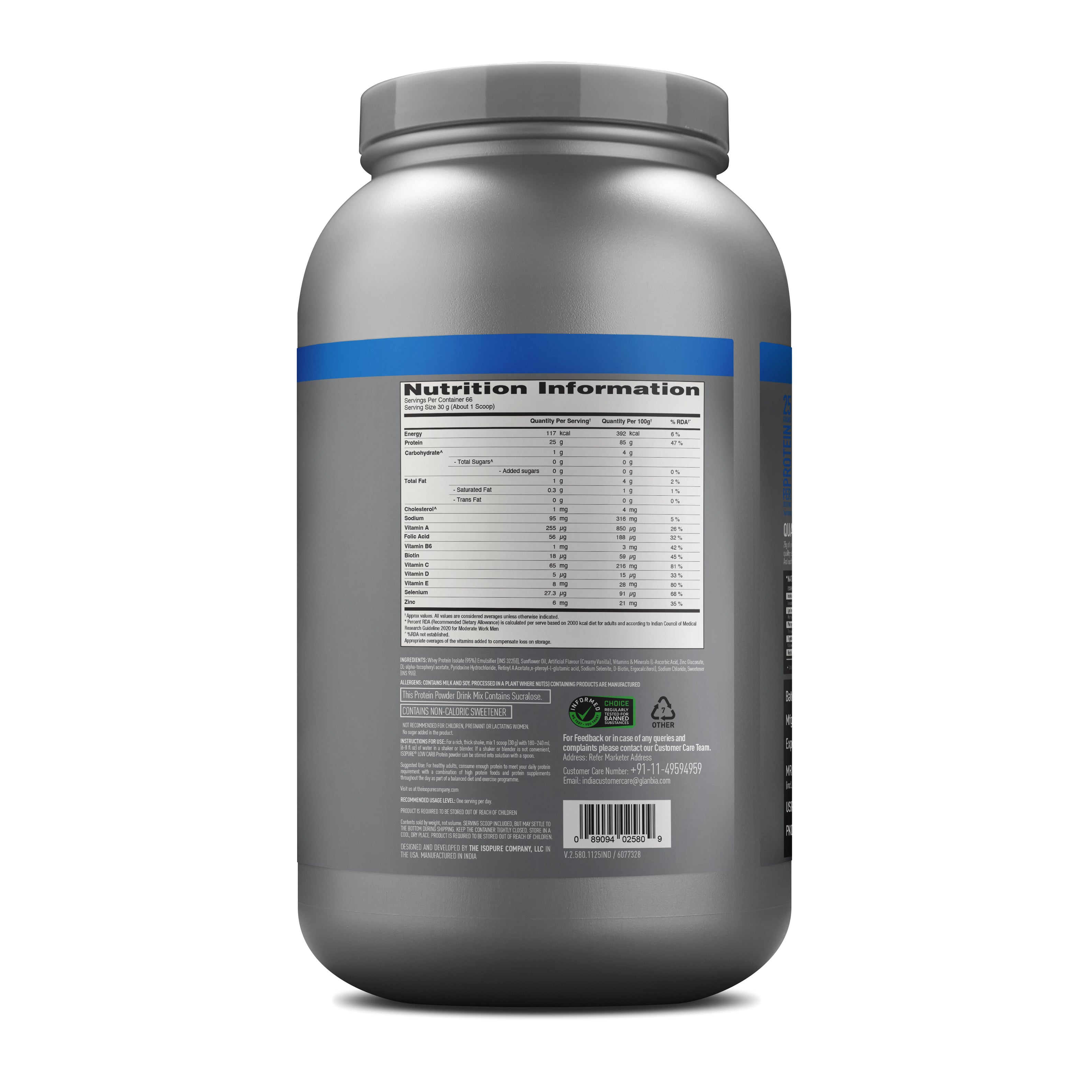 ISOPURE® Low Carb 100% Whey Isolate Protein