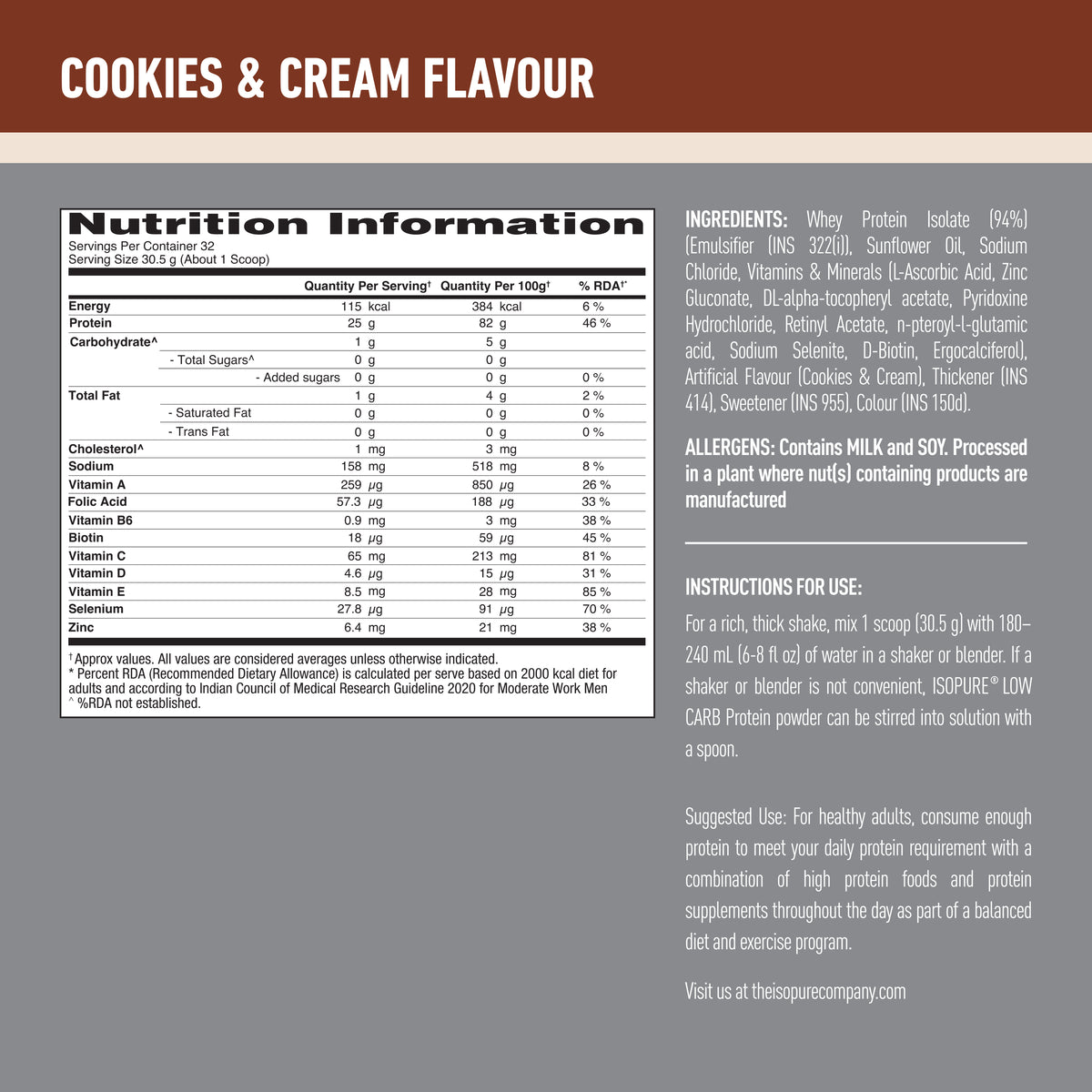 Full nutritional details