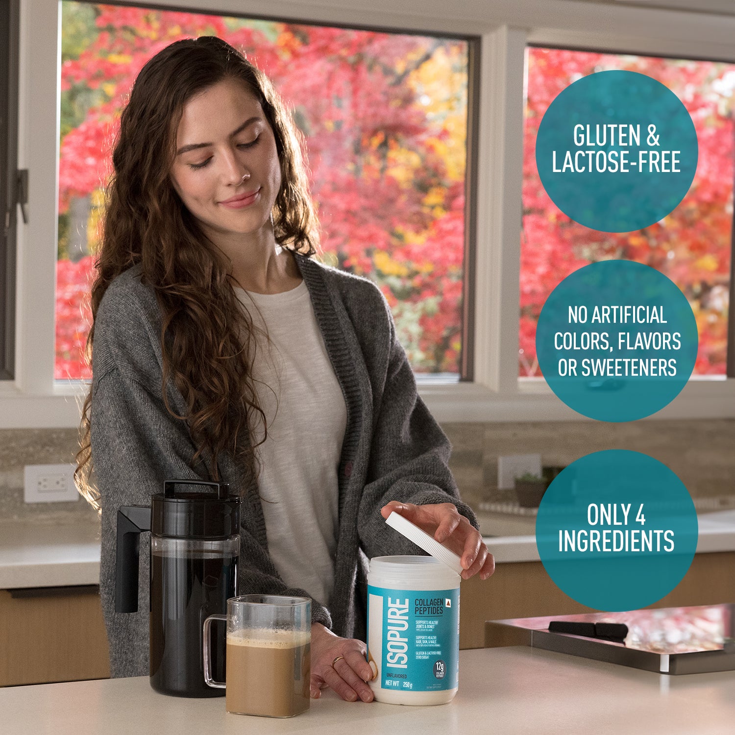 ISOPURE® Collagen Peptides with 12g of Type I, II and III Collagen