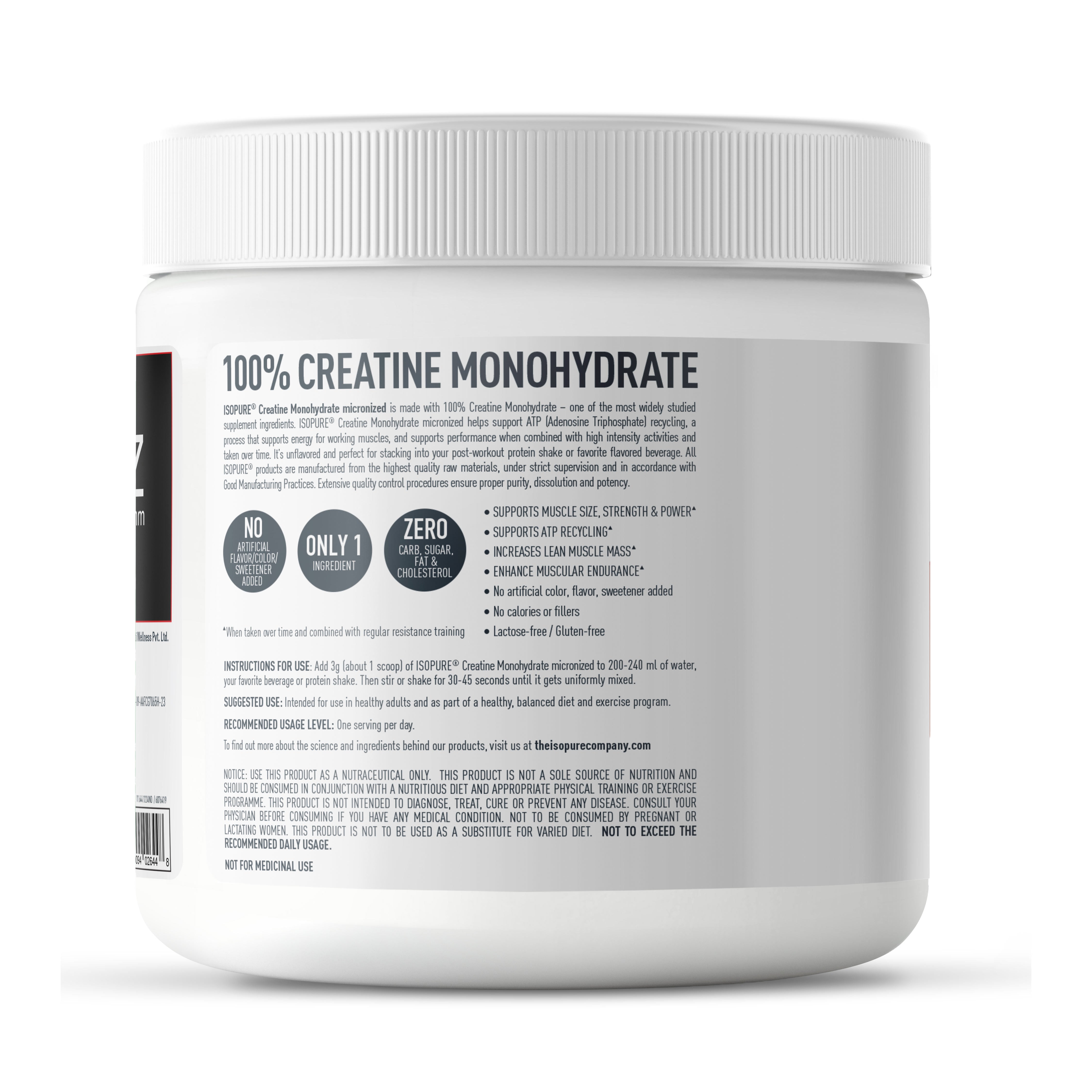 ISOPURE® 100% Creatine Monohydrate Micronized