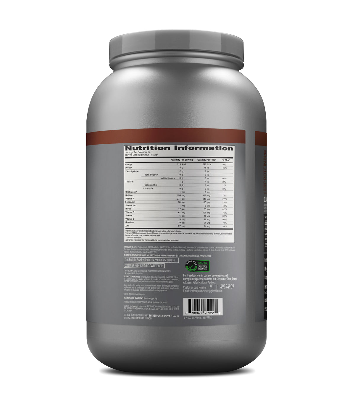 ISOPURE® Low Carb Whey Isolate Protein