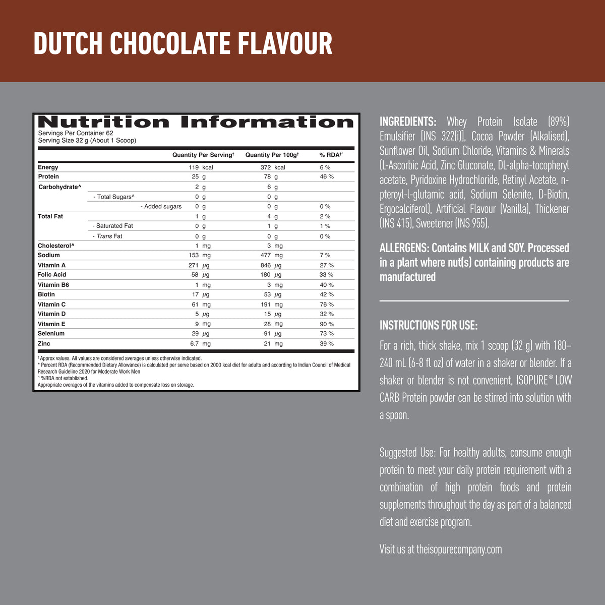 Full nutritional details